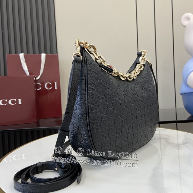 Gucci專櫃古馳最新款Emblem系列中號肩背包斜挎女包 jh2064型號：820453